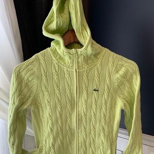 LACOSTE Cotton Hoody long sleeve zippered